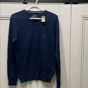 American Eagle Outfitters Deep Blue V-Neck Sweater